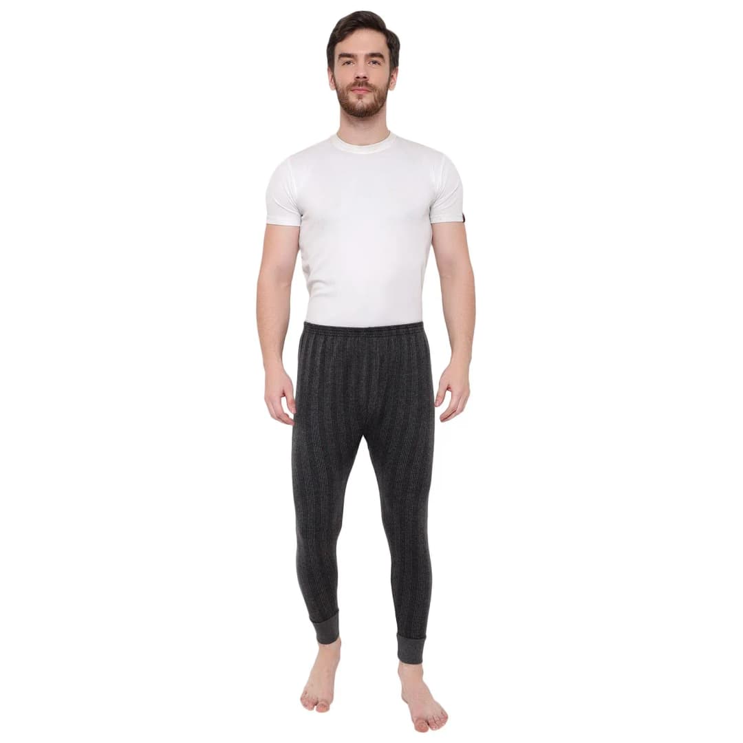 VHF - Men Black Thermal Pajama Pants Winter Wear Wholesale Delhi